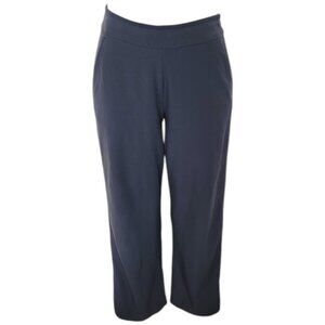 Atheta Women's Black Side Zip Stretch Casual Wide Leg Pants Size 4